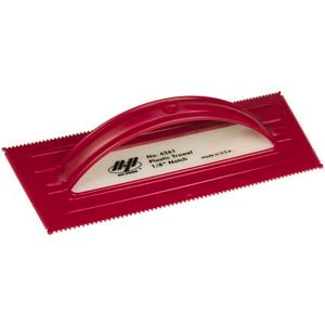 QLT By Marshalltown 3mm Red Notched Trowel