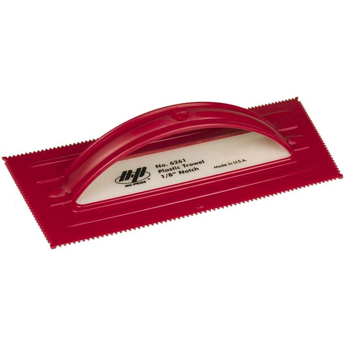 QLT By Marshalltown 3mm Red Notched Trowel