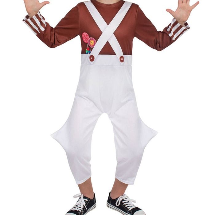 Classic Oompa Loompa Boys Willy Wonka Costume - 3-5