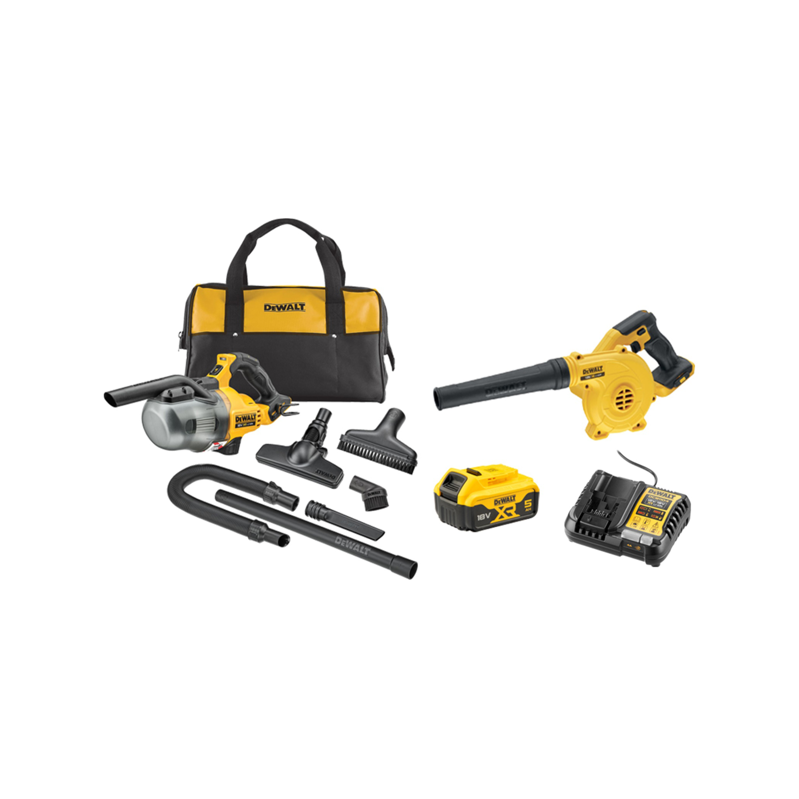 DeWALT 18V XR Blower Vac Kit– 5.0Ah product image