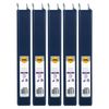 5x Marbig Clearview 4 D-ring Insert Binder A4 File 25mm Document Organiser Blue
