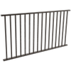 ProtectorAl 1800 x 950mm Black Aluminium Flat Top Square Picket Balustrade Panel