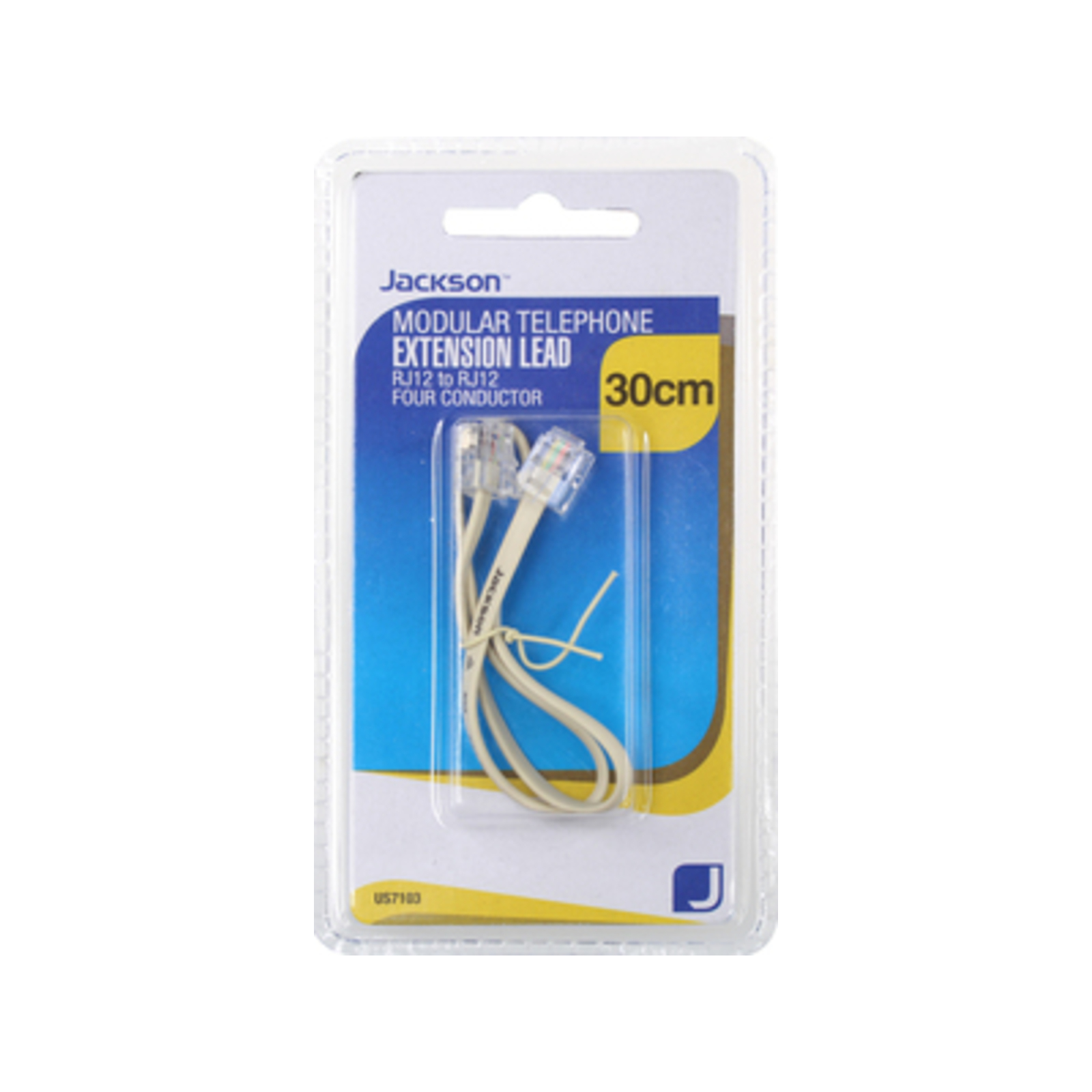 Jackson 30cm RJ12 Telephone Lead product image