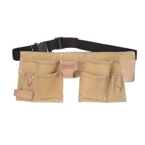 IRWIN 10 Pocket Split Leather Construction Tool Belt