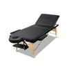 Zenses Massage Table Black 3 Fold