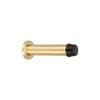Zanda 85mm Satin Brass Skirting Door Stop Concealed Fix