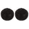 2PK Belle Polyresin Decorative Spike Bowl Large 18x18cm - Black