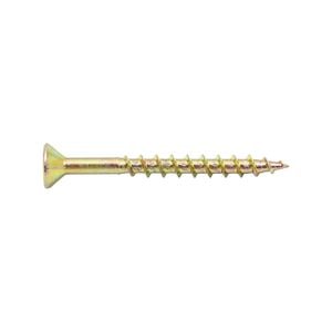 Zenith 10G x 50mm Countersunk Rib Head Chipboard Screws - 50 Pack
