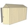 Build-a-Shed 1.5 x 3.0 x 2.3m Double Hinged Door Gable Shed - Cream