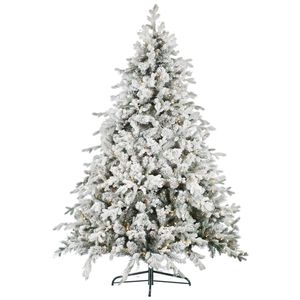 Christabelle 2.7m 9ft Christmas Tree with Twinkle Lights- Snowy Dorchester