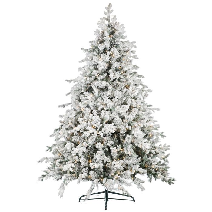 Christabelle 2.7m 9ft Christmas Tree with Twinkle Lights- Snowy Dorchester