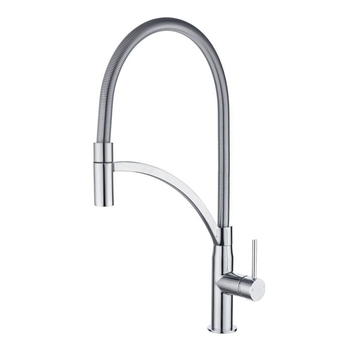 Mondella 25mm Chrome Resonance Side Lever Pull Down Sink Mixer