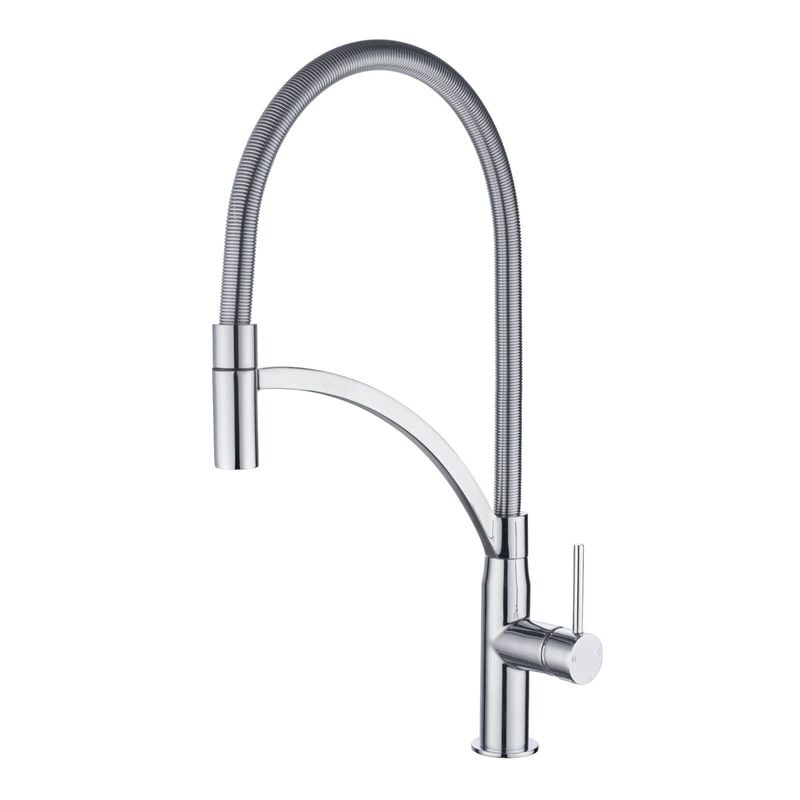 Mondella WELS 5 Star 6L/min 35mm Chrome Resonance Side Lever Pull Down Sink Mixer