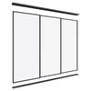 Lugna 2100 x 1801-2700mm Black Optiglass Panel Wardrobe Triple Sliding Doors