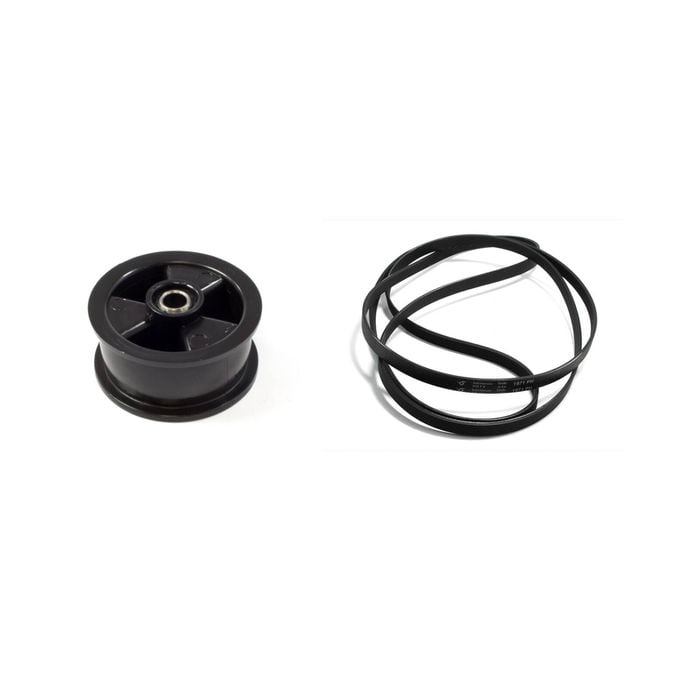 Dryer Pulley Idler + Drive Belt Complete Set 0197300040+140056254018. Suits Electrolux