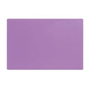Hygiplas Chopping Board Antibacterial Low Density Purple 450x300x10mm Commercial Kitchen Food Prep