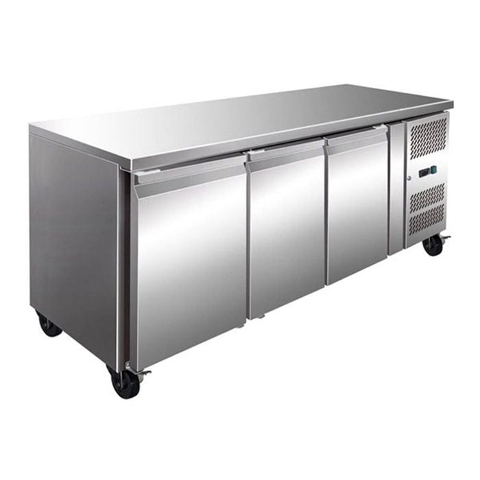 Thermaster GN3100TN Tropicalised 3 Door Gastronorm Bench Fridge