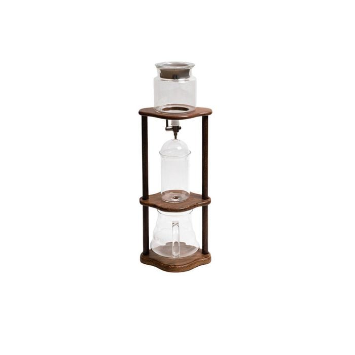 Coffee Culture 350ml Cold Drip Glass Brewing Coffee Maker w/ Wooden Stand