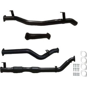 Ignite Exhausts Turbo Back For Toyota Landcruiser 79 Series V8 D/cab 3" Cat & Straight Pipe Black Aluminised Steel