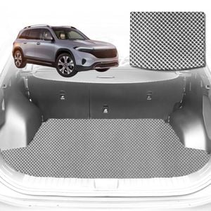 6D Diamond Car Boot Mat for Mercedes-Benz EQA SUV H2432021-Current-Cargo Mat-Grey-Outback GT