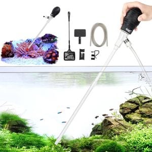 Hygger Aquarium Siphon Coral Feeder Kit - Black - Black | One size | HG-080