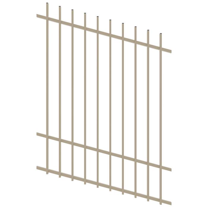ProtectorAl 350 - 1200 x 1500mm Paperbark Raked Up to 15º Radiator Pool Fence Panel