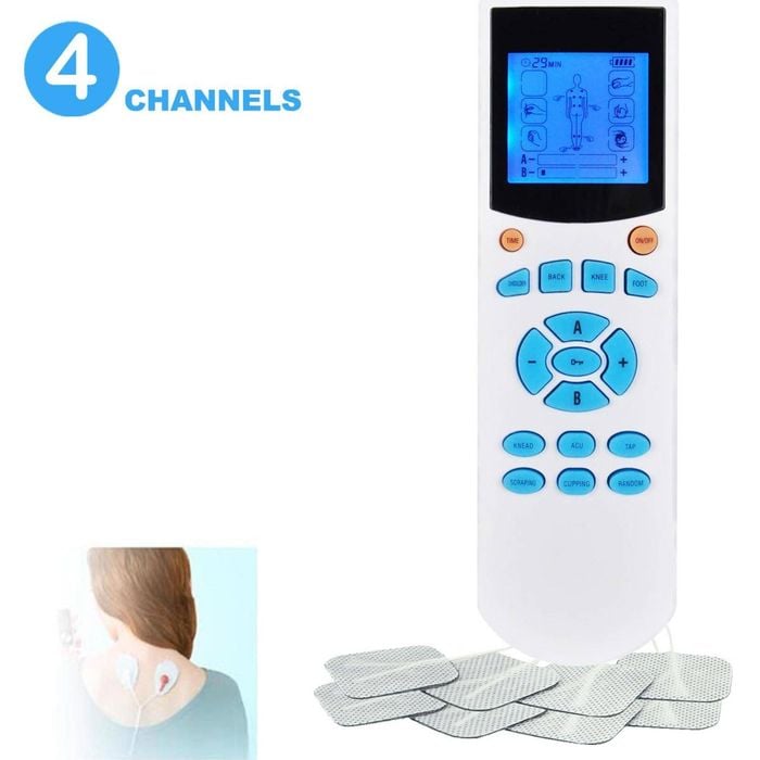 4 Channel TENS & EMS Machine Pain Relief Massager