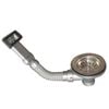 SINX Basket Strainer Waste With Rectangle Flexi Over Flow Kit