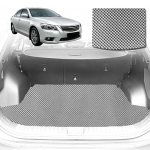 6D Diamond Car Boot Mat for Toyota Aurion (XV40)2006-2012-Sedan-Cargo Mat-Grey-Outback GT