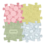 TINNITOTS - 4 Piece Set - PASTEL - Muffik Family Starter Set - Sensory Mats
