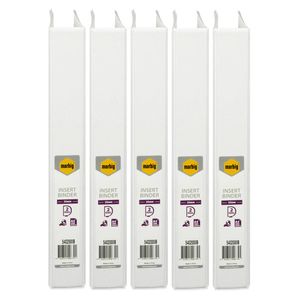 5x Marbig Clearview 2 D-ring Insert Binder A4 File 25mm Document Organiser White