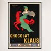 Galrie Stunning Vintage Chocolate Klaus Advertising Poster by Leonetto Cappiello Artwork, Black Frame, A3 30x 42cm (12 x 16inch)
