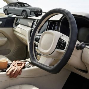 Australian Goose Steering Wheel Cover for BMW 7 Series 2022 - Current (G70) D-shape Black