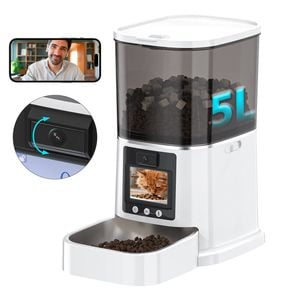 Advwin Automatic Pet Feeder with Camera 5L Smart Cat Feeder