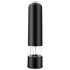 NNEOBA Electric Spice Grinder with LED Light Automatic Pepper & Salt Mill Black