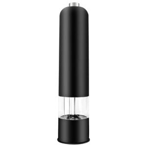 NNEOBA Electric Spice Grinder with LED Light Automatic Pepper & Salt Mill Black