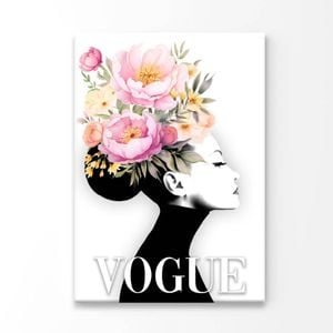 Fashion Girl with Flowers  Print 100% Australian Made 40 x 50cm  (Acrylic)