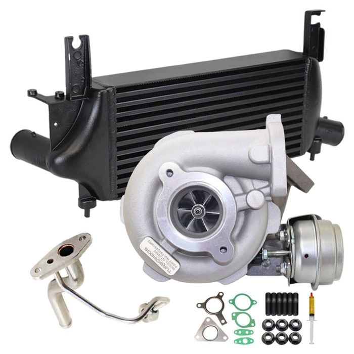 Upgrade Billet Turbo Charger With 75mm Intercooler And Genuine Oil Feed Pipe For Nissan Pathfinder R51 Yd25 2.5l 3 Bolts