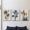 3pcs Three-Dimensional Blooming Flowers Print 100% Australian Made 3 x 40x60cm (Metal Print)