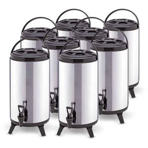 SOGA 8X 16L Portable Insulated Barrel Brew Pot with Dispenser
