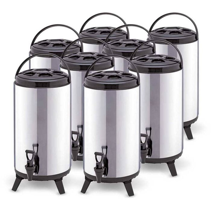 SOGA 8X 16L Portable Insulated Barrel Brew Pot with Dispenser