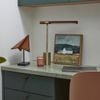 Academy Conner Led Table Lamp Brass & Brown 40.5x80x47cm