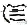 Ignite Exhausts Turbo Back For Ford Ranger Px2/px3 3.2l Cat & Muffler Black Aluminised Steel