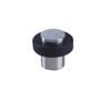 Adoored Satin Chrome Cylinder Rubber Bumper Door Stop