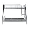 Sams Single Double Metal Bunk Bed Frame Black