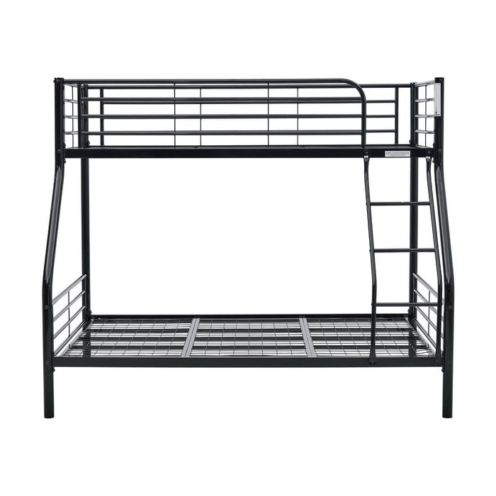 Sams Single Double Metal Bunk Bed Frame Black