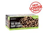 Lytworx 100 Warm White LED 2 Function Solar Fairy Lights