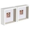 Nicola Spring 5 Piece 6 X 6 3d Shadow Deep Box Photo Frame Set - Craft Display Picture Frame With 2 X 2 Mount