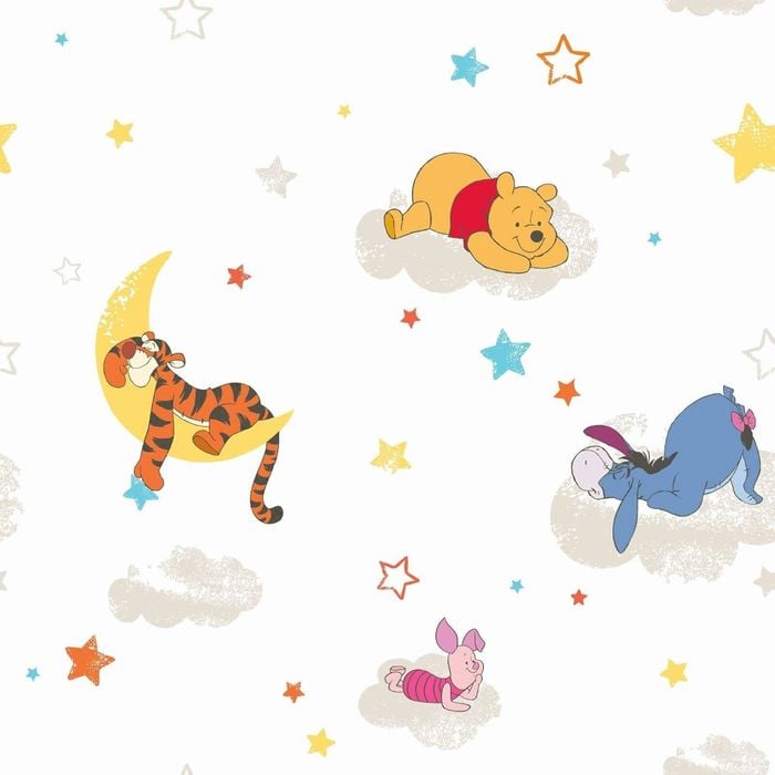 Graham and Brown 52cm x 10m Winnie the Pooh Rise and Shine Wallpaper