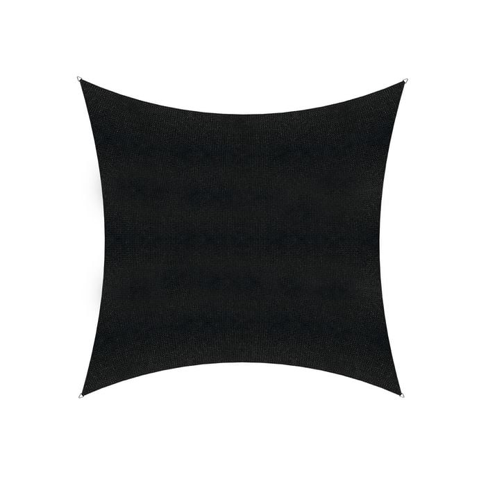 Coolaroo 3m Square Graphite Commercial Grade Shade Sail